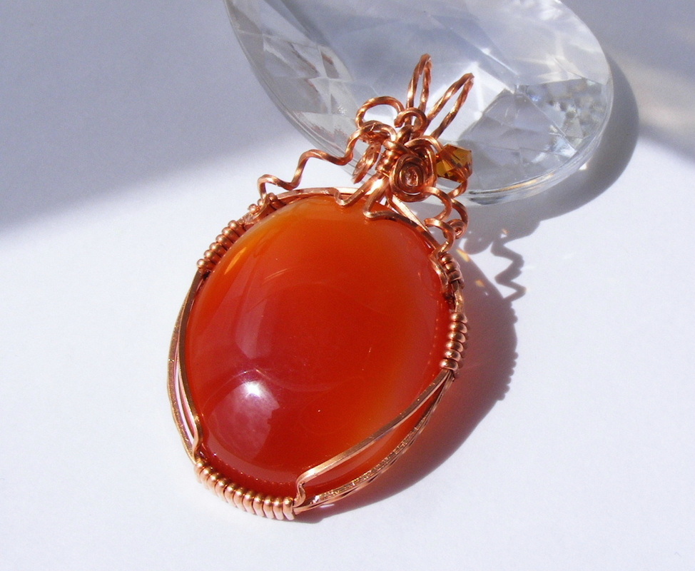 Jamie Frandsen Carnelian Copper Pendant