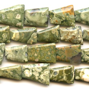 Rhyolite trapezoid beads