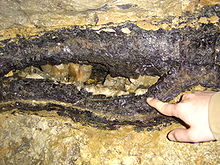 Fluorite Vein of Blue John Cavern. Photo courtesy of Blue John Cavern. 