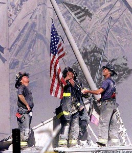 Raising the Flag at Ground Zero