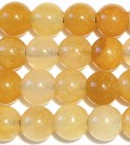 Yellow Jade Gemstone Beads