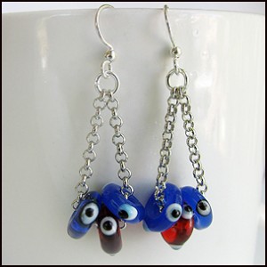 chain&Bead earrings-2